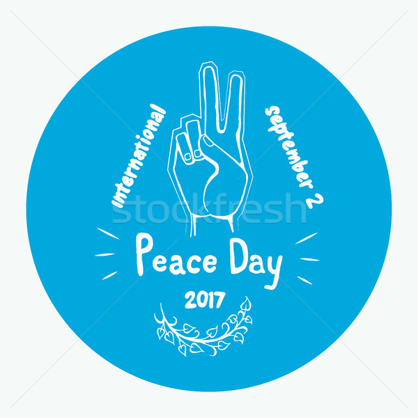 International Peace Day Poster 21 September 2017 Stock photo © robuart