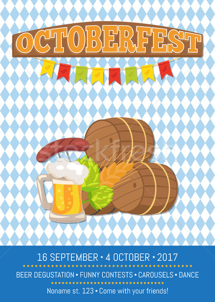 Beer Degustation 2017 on Vector Illustration Card Stock photo © robuart