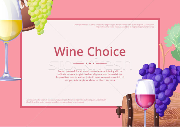 Stok fotoğraf: şarap · seçim · promo · poster · başlık