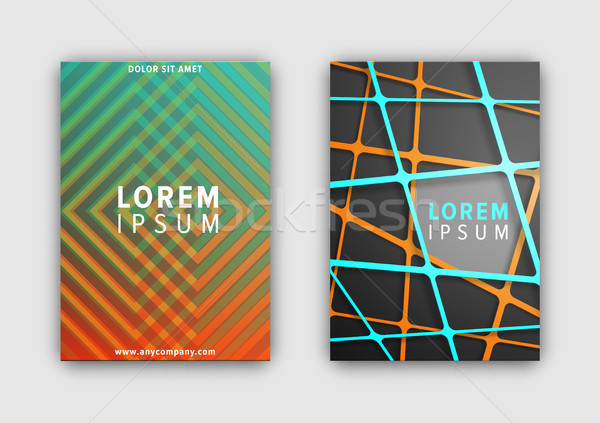 Set of Designed Covers on Vector Illustration Stock photo © robuart