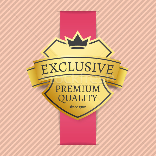 Exclusive Premium Quality Since 1980 Golden Label Stock photo © robuart