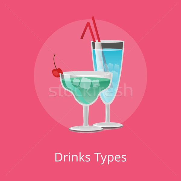 Drink Types Alcohol Drink Tropical Fresh Cocktails Stock photo © robuart