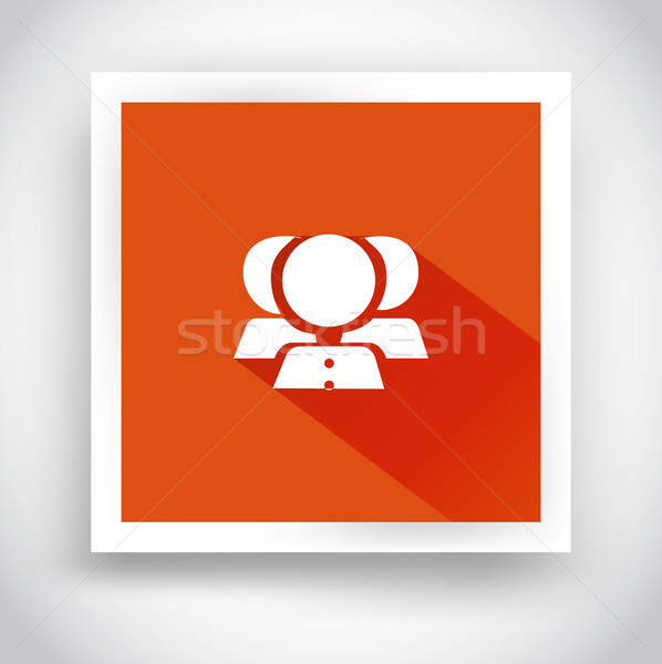 Icon of contacts for web and mobile applications Stock photo © robuart