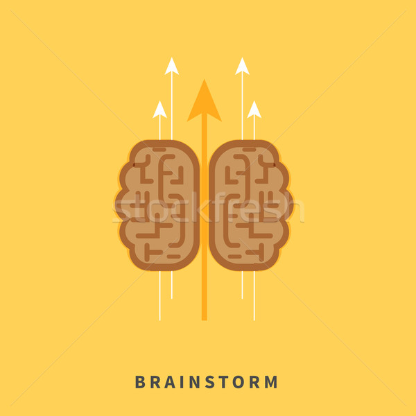 Brainstorm headwork concept Stock photo © robuart