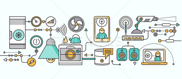Concept of Smart Home and Control Device Stock photo © robuart