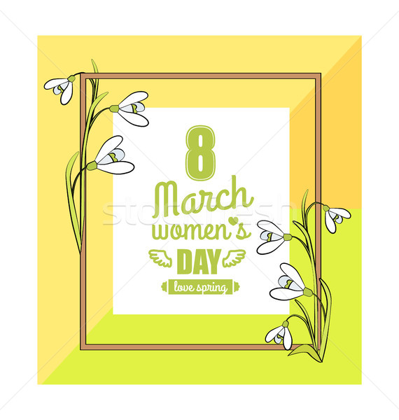 8 March Womens Day Colorful Vector Illustration Stock photo © robuart