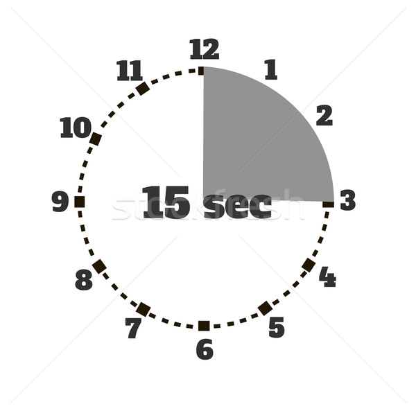 Set of Time Second Stopwatch Design Flat Stock photo © robuart