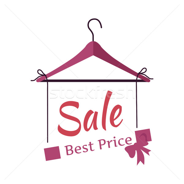 Best Price Sale Banner Fashionable Clothes. Vector Stock photo © robuart