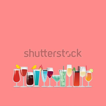 Stockfoto: Ingesteld · gouden · glas · geïsoleerd · witte