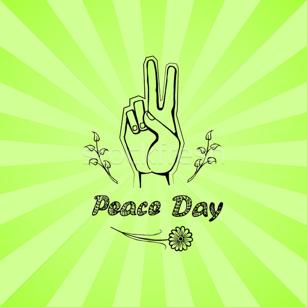International Peace Day Poster 21 September 2017 Stock photo © robuart