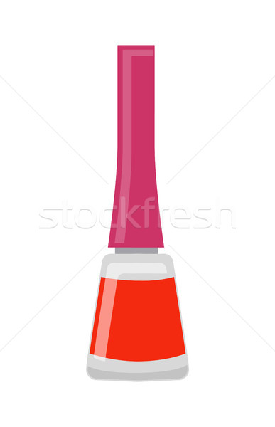 Güzellik tırnak cilası parlak renk cam küçük şişe Stok fotoğraf © robuart