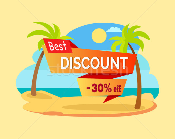 Best Discount -30 Off Poster Vector Illustration Stock photo © robuart