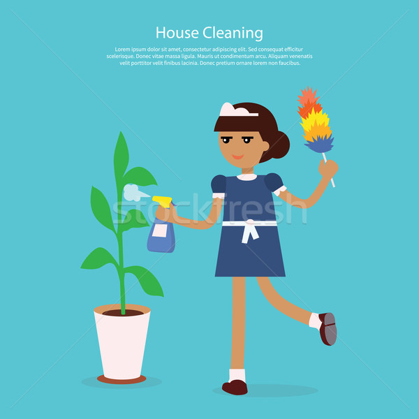 House Cleaning Template Web Page Stock photo © robuart