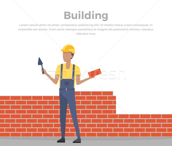 Building Banner Web Design Flat Stock photo © robuart