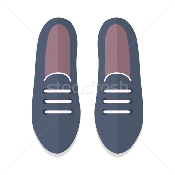 Pair of Shoes Vector Illustration in Flat Design Stock photo © robuart