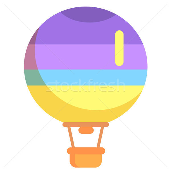воздушном шаре изолированный белый корзины цвета Сток-фото © robuart