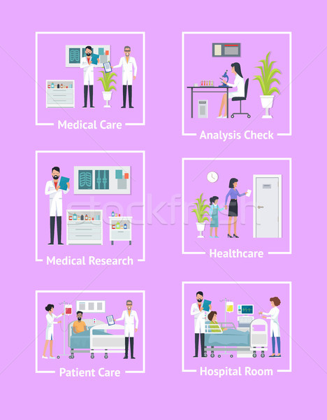 Stock photo: Medical Care Analysis Check Vector Illustration