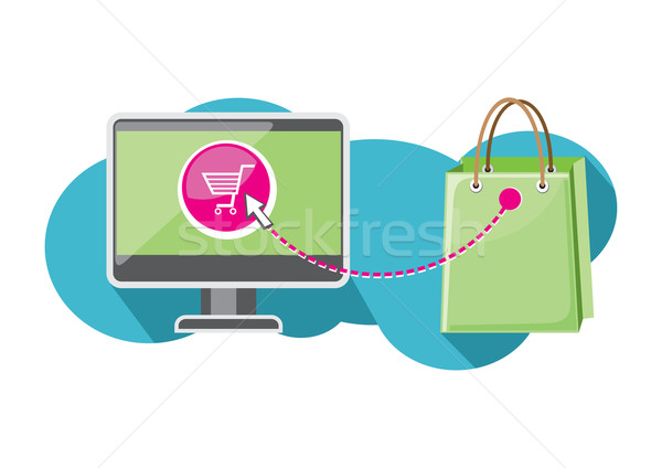 Internet shopping concept Stock photo © robuart