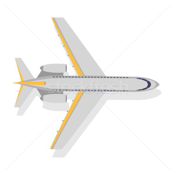 Plane Vector Icon on White Background. Transport Stock photo © robuart