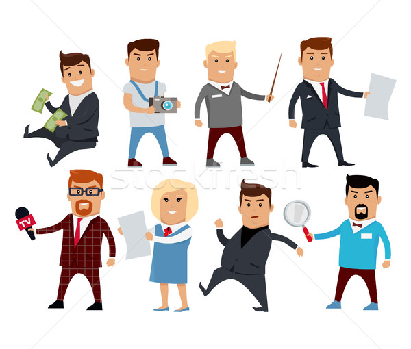 Stock photo: Set of Profession Specialists Characters Vector.