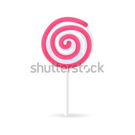 漩渦 螺旋 棒糖 糖果 孤立 白 商業照片 © robuart