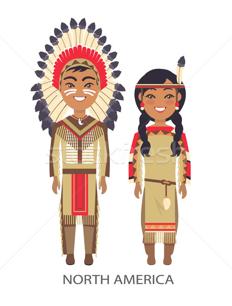 North America Traditional Vector Illustration Stock photo © robuart