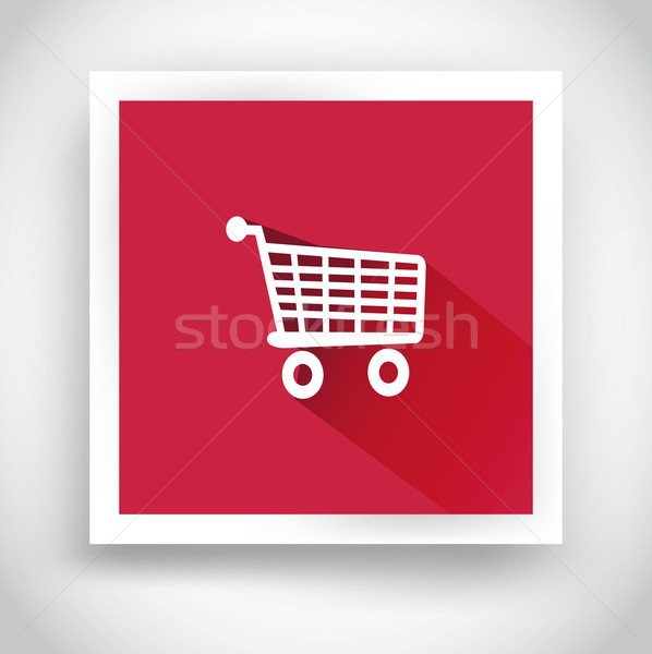 Icon of shopping cart for web and mobile applications Stock photo © robuart