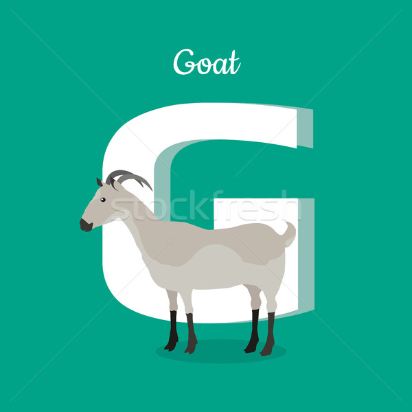 Stock photo: Animal Alphabet Concept in Flat Design