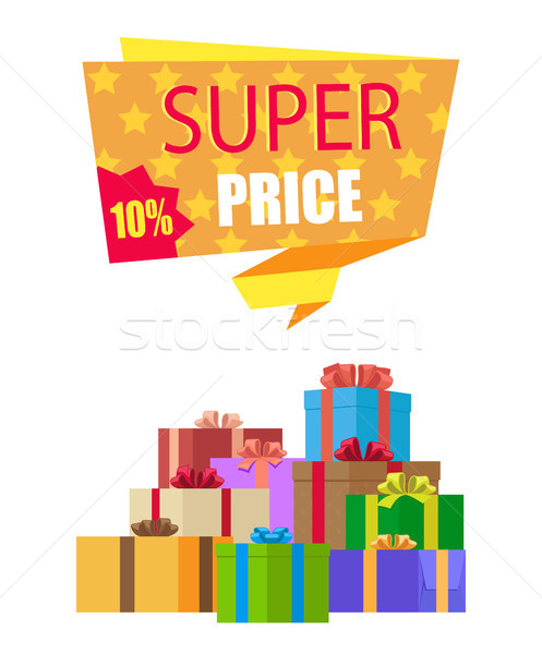 Super Price 10 Off Special Exclusive Offer on New Stock photo © robuart