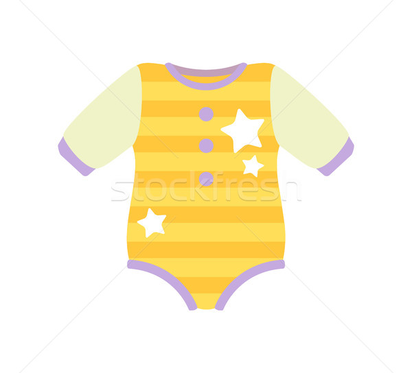 Baby Clothes Romper Suit, Vector Illustration Stock photo © robuart