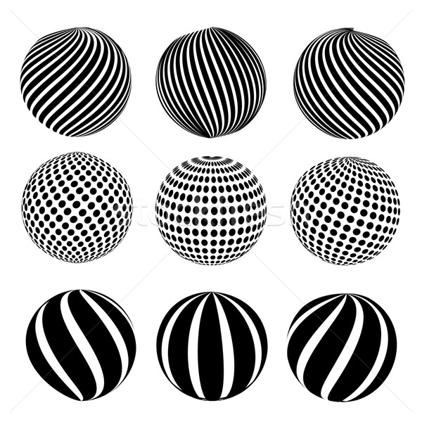 Abstract dotted sphere Stock photo © robuart