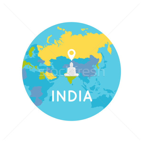 Travel India Conceptual Poster Stock photo © robuart