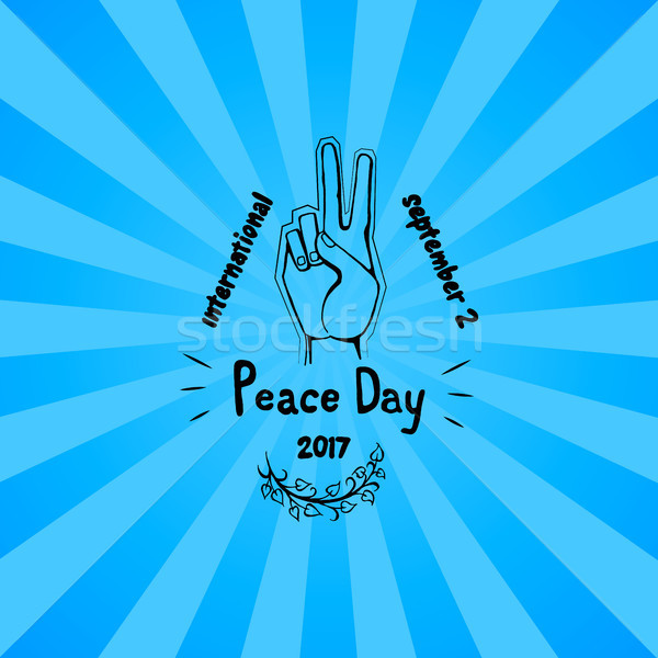 International Peace Day Poster 21 September 2017 Stock photo © robuart