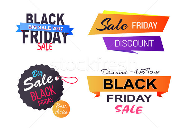 Big Sale Choice Black Friday Vector Illustration Stock photo © robuart