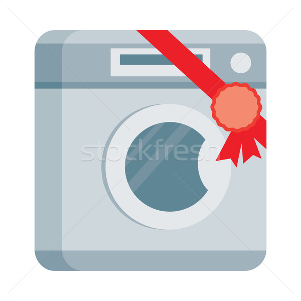 洗衣機 設計 圖標 標籤 色帶 家 商業照片 © robuart