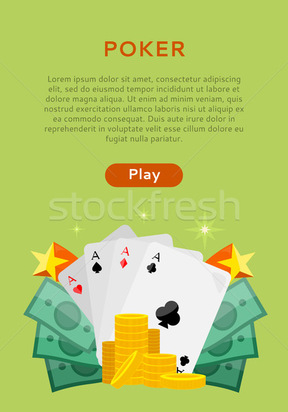 Stock fotó: Online · játékok · kocka · kaszinó · bannerek · szett