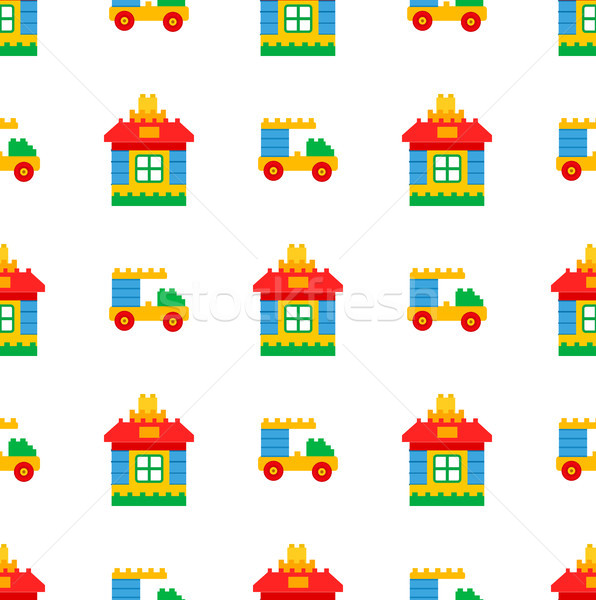 Childrens Toys for Play Time Seamless Pattern Stock photo © robuart
