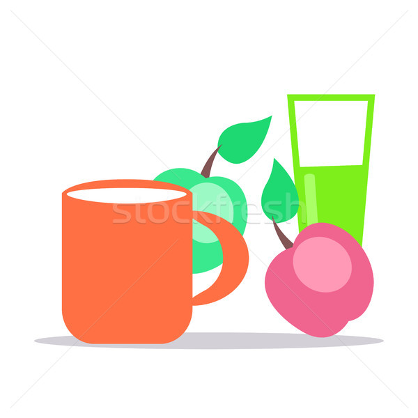 Kids Healthy Ration Flat Vector Concept Stock photo © robuart