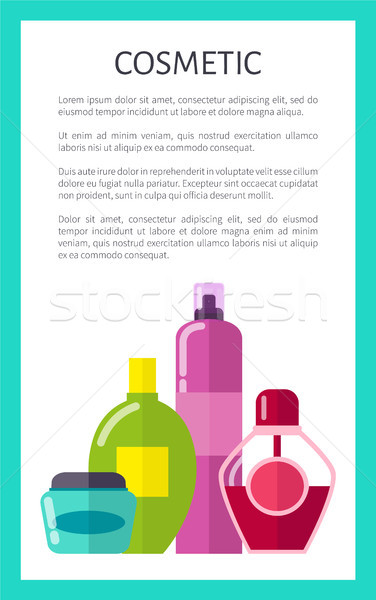 Liquid Cosmetic Means Vertical Promotional Banner Stock photo © robuart
