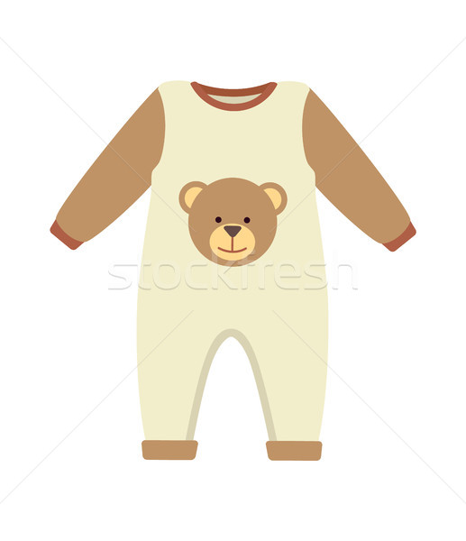 Baby Clothes Costume Poster Vector Illustration Stock photo © robuart