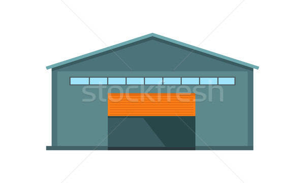 Worldwide Warehouse Deliver. Storehouse Building. Stock photo © robuart