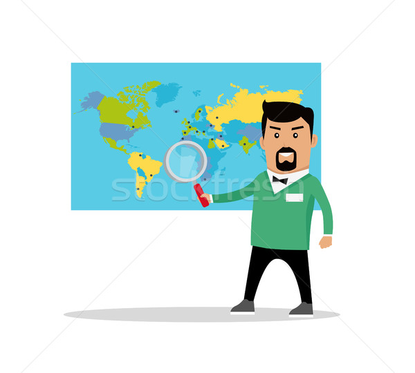Searching Concept Flat Vector Illustration Stock photo © robuart