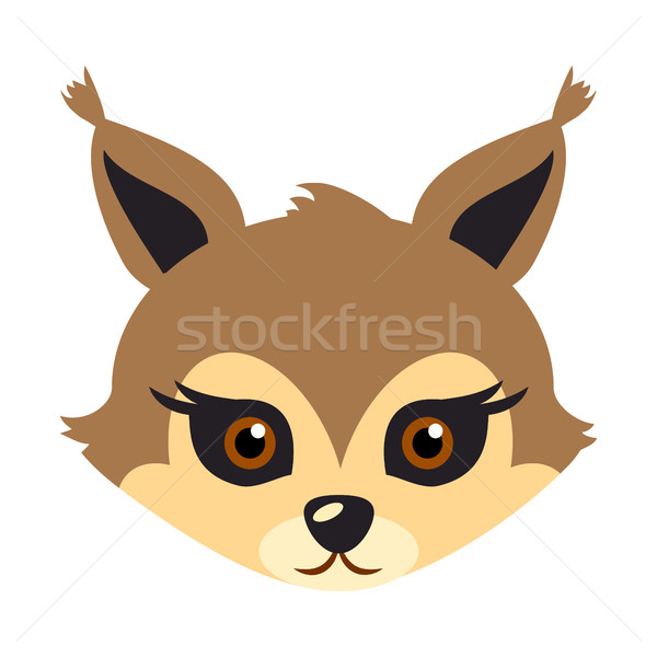 Wiewiórki zwierząt karnawałowe maska brązowy puszysty Zdjęcia stock © robuart
