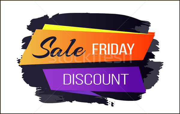 Sale Discount Friday Badge Vector Illustration Stock photo © robuart