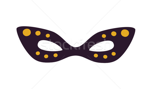 Dark Masquerade Mask Icon Vector Illustration Stock photo © robuart