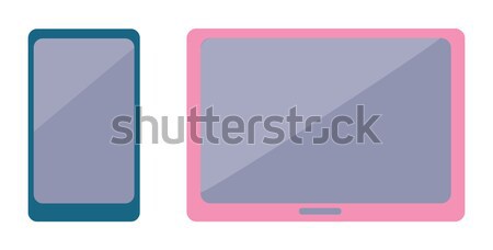 Modern Smartphone and Stylish Wide-Screen Tablet Stock photo © robuart
