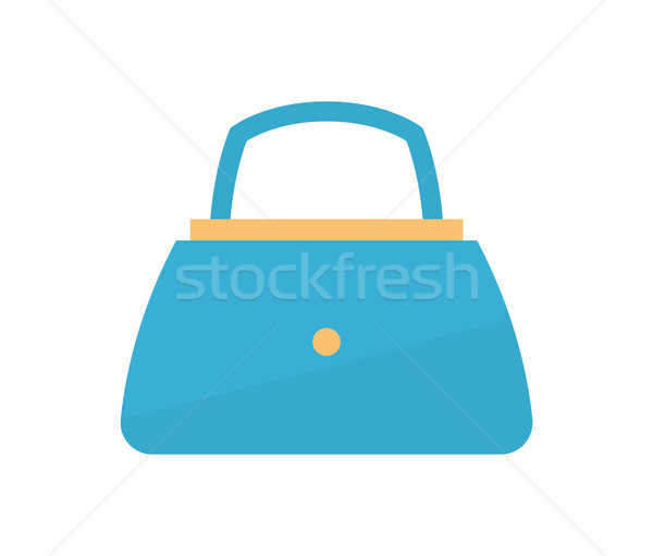 Womens Handbag Blue Fashion Vector Illustration Stock photo © robuart