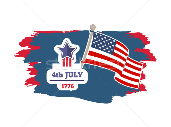 4th July Independence Day Vector Illustration Stock photo © robuart