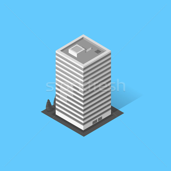 Skyscrapers House Building Icon Stock photo © robuart