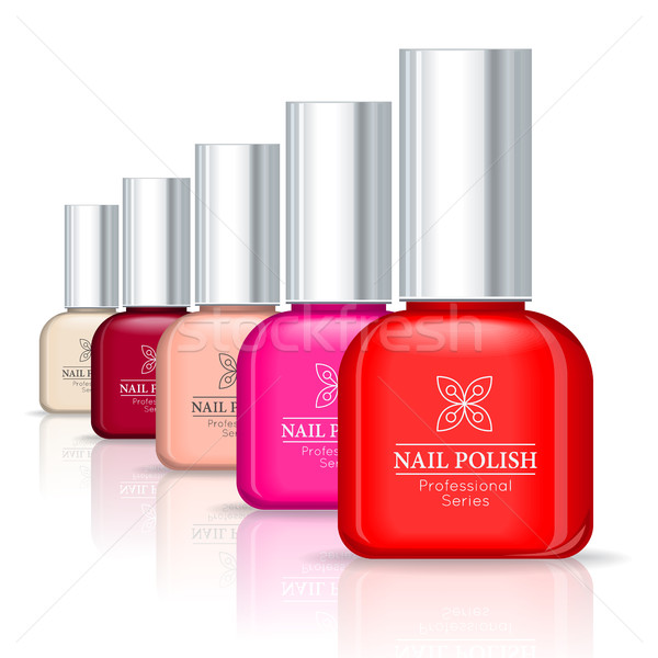 Nagellack professionelle Set Glas Rohr unterschiedlich Stock foto © robuart